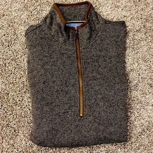 Brown vintage semi heavy quarter zip. Size Large. Worn once.